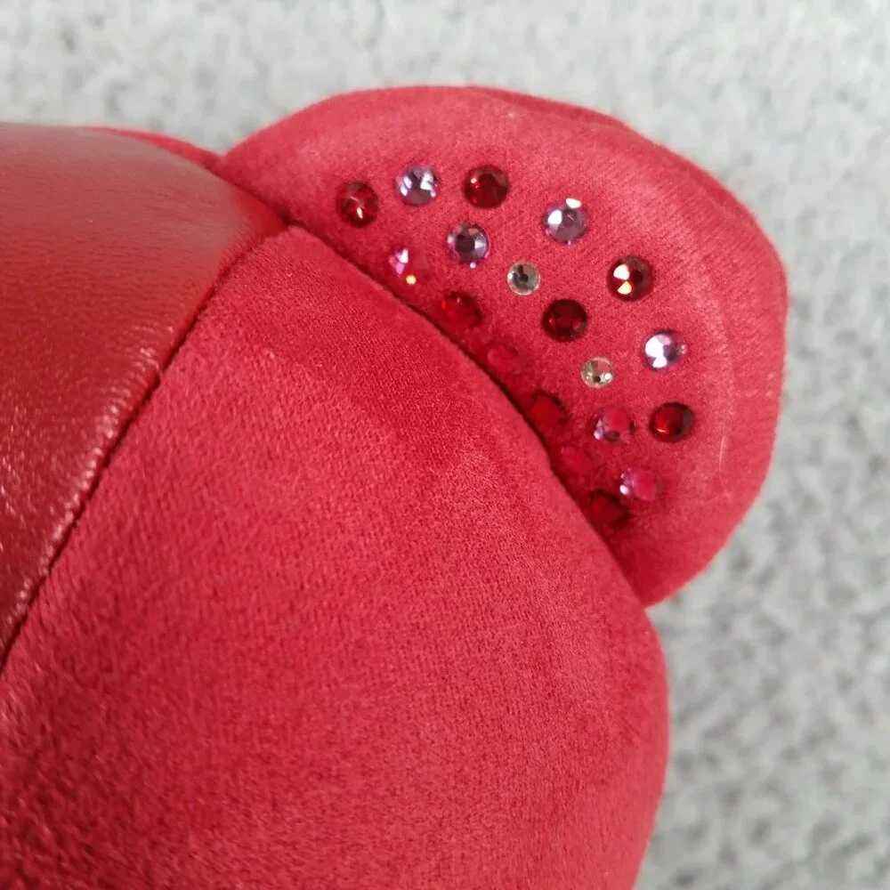 Build-A-Bear Swarovski Crystals Valentines Red Velvet Plush Bear Collectors 2021